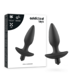 ADDICTED TOYS - MASSAGER PLUG ANAL AVEC VIBRATION NOIR