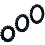 BAILE - TITAN SET 3 PCS COCK RING NOIR 2.8 + 2.4 + 1.9 CM – Image 3