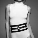 BIJOUX - INDISCRETS CEINTURE LABYRINTHE AVEC BRACELET NOIR – Image 2