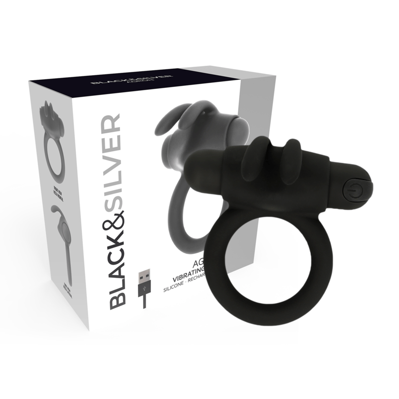 BLACK&SILVER- BAGUE AGRON 2.O BLACK&SILVER- BAGUE AGRON 2.O – Image 1