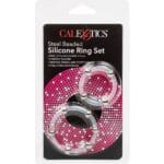 CALEXOTICS - ENSEMBLE DE BAGUES EN SILICONE PERLÉES EN ACIER – Image 3
