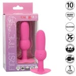 CALEXOTICS - FIRST TIME SONDE ANAL PLUG PERLÉE 10 VIBRATIONS ROSE
