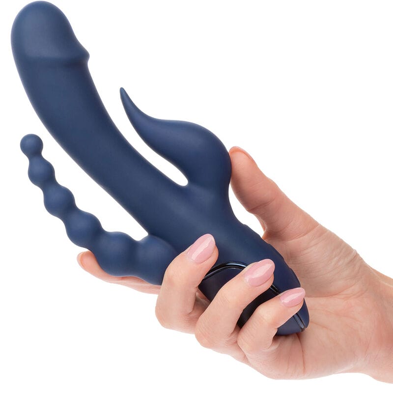 CALEXOTICS - VIBRATEUR TRIPLE ORGASME BLEU CALEXOTICS - VIBRATEUR TRIPLE ORGASME BLEU – Image 1