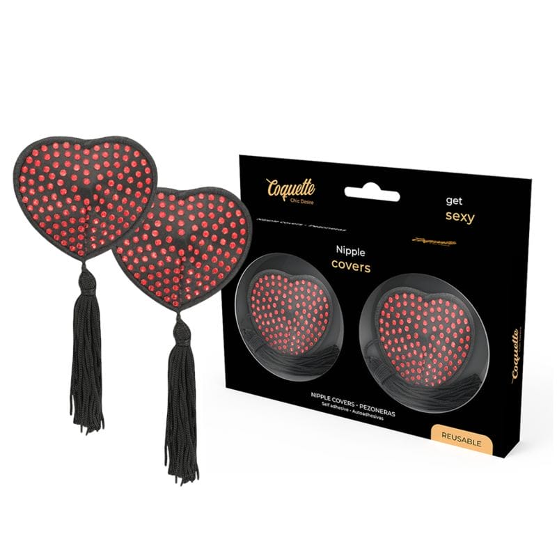 COQUETTE CHIC DESIRE - CACHE-MALINS ROUGE / NOIR COQUETTE CHIC DESIRE - CACHE-MALINS ROUGE / NOIR – Image 1