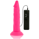 DIVERSIA - DILDO SOUPLE AVEC VIBRATION ROSE 23 CM -O- 4.3 CM – Image 6