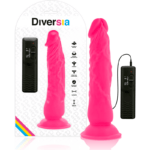 DIVERSIA - DILDO VIBRANT FLEXIBLE ROSE 21 CM -O- 4.9 CM