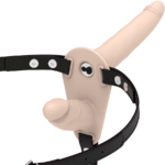 FETISH SUBMISSIVE HARNESS - VIBRATEUR FLESH UP DOUBLE PÉNÉTRATION
