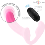 INTENSE - AMY DOUBLE VIBRATEUR 20 CM ROSE TÉLÉCOMMANDE – Image 4