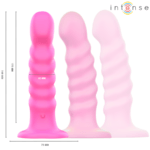 INTENSE - CINDY VIBRATEUR TAILLE L DESIGN SPIRALE 10 VIBRATIONS ROSE TÉLÉCOMMANDE – Image 2
