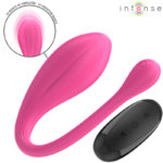 INTENSE - JANICE U VIBRATEUR DOUBLE STIMULATION 10 VIBRATIONS ROSE TÉLÉCOMMANDE – Image 2