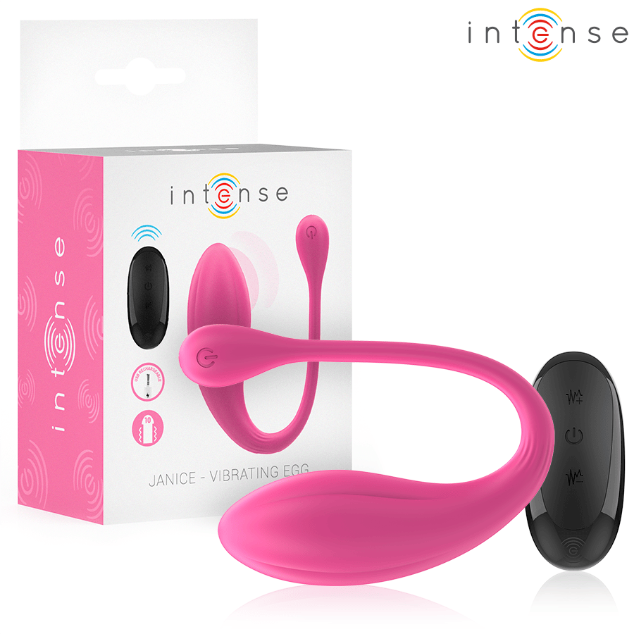 INTENSE - JANICE U VIBRATEUR DOUBLE STIMULATION 10 VIBRATIONS ROSE TÉLÉCOMMANDE INTENSE - JANICE U VIBRATEUR DOUBLE STIMULATION 10 VIBRATIONS ROSE TÉLÉCOMMANDE – Image 1
