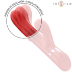 INTENSE - LELE VIBRATEUR MULTIFONCTION ROTATIF & OSCILLANT & STIMULANT ROUGE – Image 4