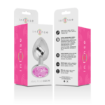 INTENSE - PLUG ANAL EN MÉTAL ALUMINIUM AVEC CRISTAL ROSE TAILLE M – Image 6