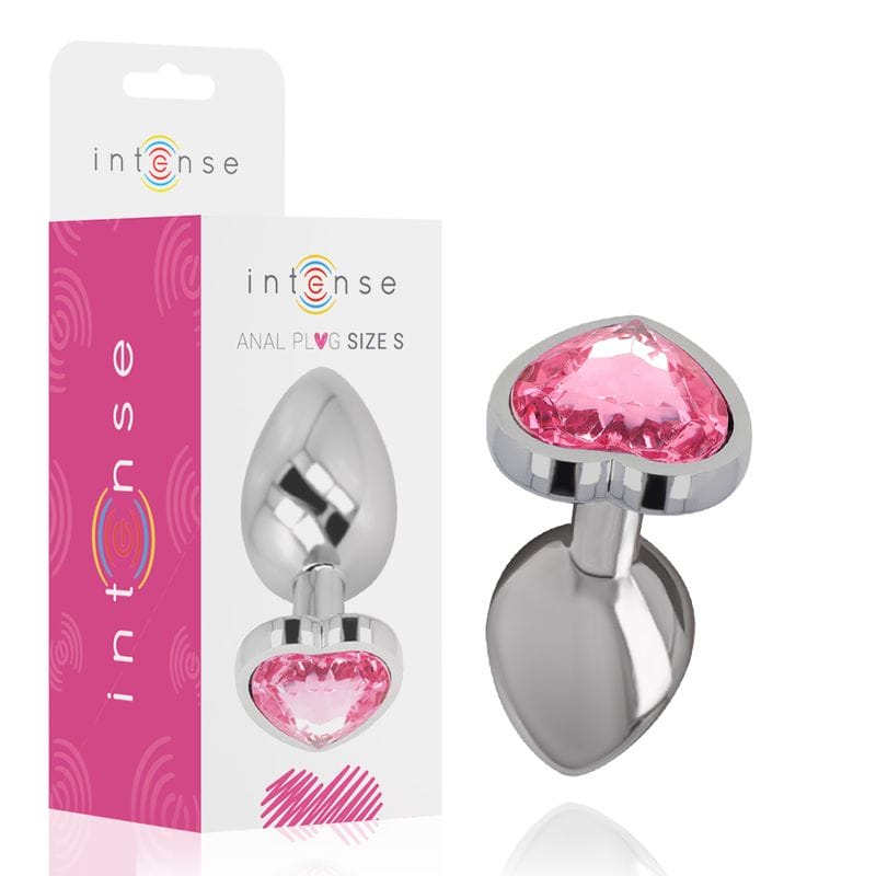 INTENSE - PLUG ANAL EN MÉTAL ALUMINIUM COEUR ROSE TAILLE S INTENSE - PLUG ANAL EN MÉTAL ALUMINIUM COEUR ROSE TAILLE S – Image 1