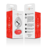 INTENSE - PLUG ANAL EN MÉTAL AVEC CRISTAL ROUGE TAILLE M – Image 6