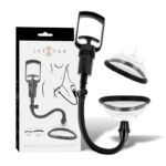 INTENSE - POMPE VAGINALE MANUELLE AVEC DEUX COUPELLES INTERCHANGEABLES