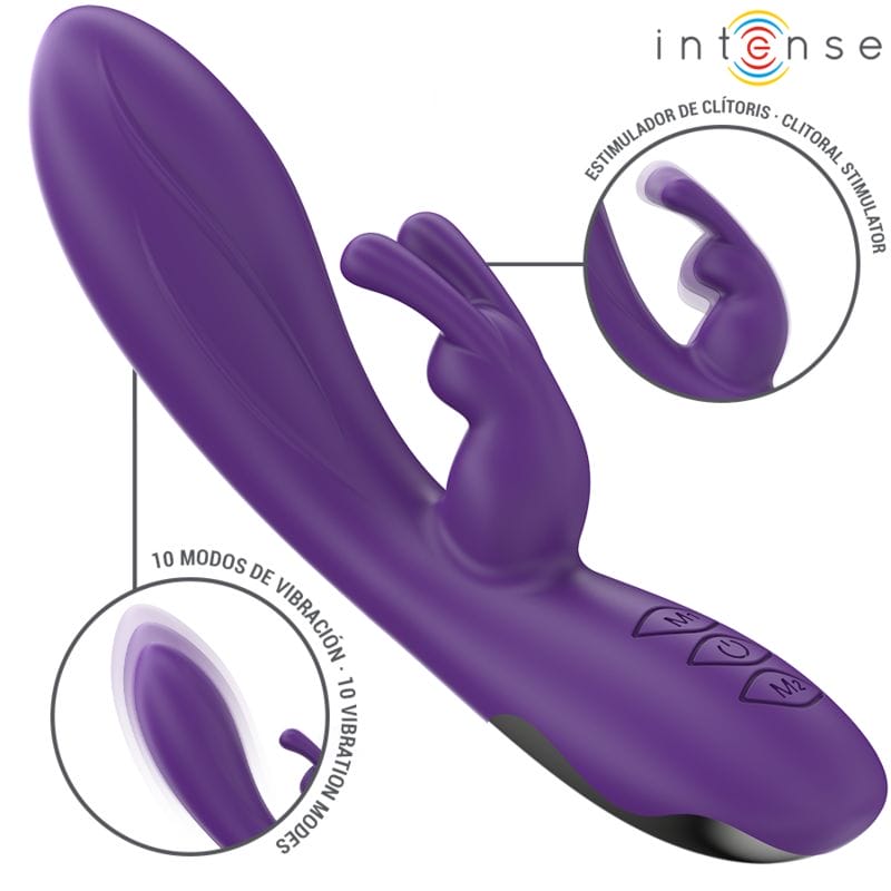 INTENSE - RANDALL VIBRATEUR RABBIT 10 VIBRATIONS VIOLET INTENSE - RANDALL VIBRATEUR RABBIT 10 VIBRATIONS VIOLET – Image 1
