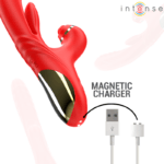 INTENSE - ROSALIA VIBRATEUR MULTIFONCTION 3 EN 1 ROUGE – Image 7