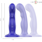 INTENSE - SHORTY VIBRATEUR AVEC VENTOUSE TÉLÉCOMMANDE BLEUE – Image 2