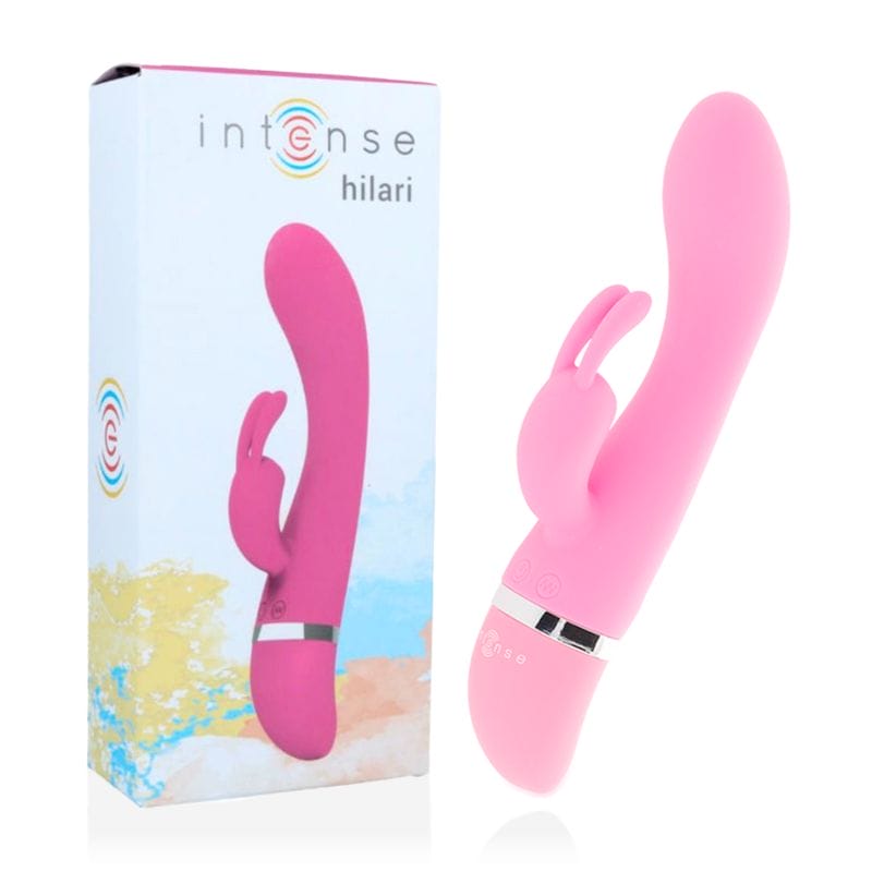 INTENSE - VIBRATEUR DE LUXE EN SILICONE ROSE HILARI INTENSE - VIBRATEUR DE LUXE EN SILICONE ROSE HILARI – Image 1