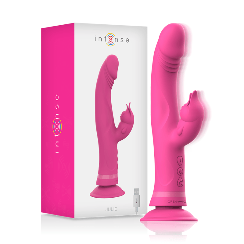 INTENSE - VIBRATEUR JULIO RABBIT SILICONE ROSE INTENSE - VIBRATEUR JULIO RABBIT SILICONE ROSE – Image 1