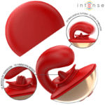 INTENSE - VIBRATEUR & STIMULATEUR MARIAH EN FORME DE U 10 VIBRATIONS ROUGE – Image 2