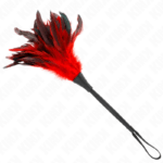 KINK - PLUMES DE POULET TICKLE EN FORME DE CORNE ROUGE 36 CM