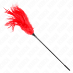 KINK - PLUSIEURS PLUMES DE CHATOUILLES ROUGES 45 CM – Image 3