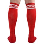 MACHO - CHAUSSETTES LONGUES TAILLE UNIQUE ROUGE – Image 3