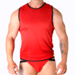 MACHO - T-SHIRT ROUGE S/M