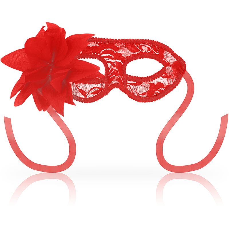 OHMAMA - MASQUES MASQUES DENTELLE ET FLEUR ROUGE OHMAMA - MASQUES MASQUES DENTELLE ET FLEUR ROUGE – Image 1