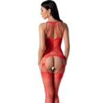 PASSION - BS095 BODYSTOCKING ROUGE TAILLE UNIQUE – Image 2