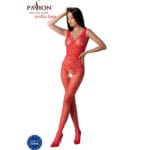 PASSION - BS098 BODYSTOCKING ROUGE TAILLE UNIQUE – Image 3