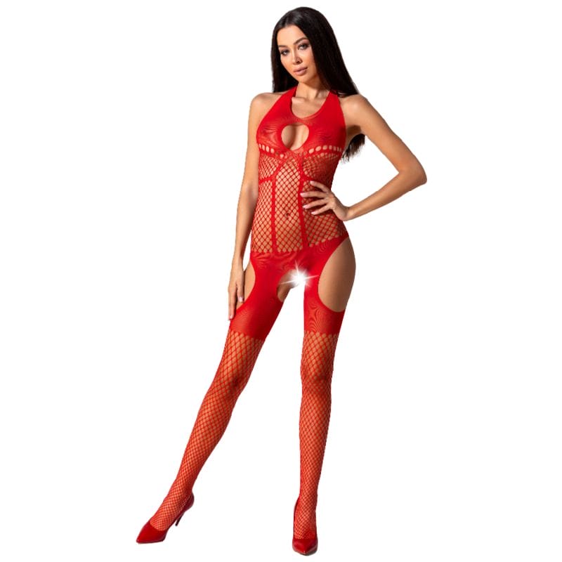PASSION - WOMAN BS079 BODYSTOCKING - ROUGE TAILLE UNIQUE PASSION - WOMAN BS079 BODYSTOCKING - ROUGE TAILLE UNIQUE – Image 1