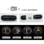 PRETTY LOVE - FLIRTATION DÉS  VIBRATION NOIR STEWARD – Image 7