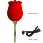 PRETTY LOVE - ROSE LOVER STIMULATEUR DE CLITORIS ROSE 12 VIBRATIONS ROUGE – Image 5