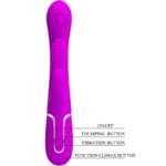 PRETTY LOVE - SHANIA TRIPLE RABBIT VIBRATEUR MULTIFONCTION ROSE – Image 5