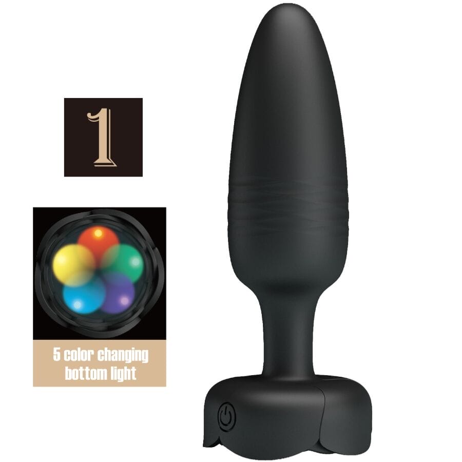 PRETTY LOVE - TARION PLUG ANAL AVEC LUMIÈRE LED NOIR 12 PRETTY LOVE - TARION PLUG ANAL AVEC LUMIÈRE LED NOIR 12,5 CM – Image 1