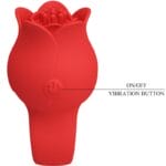 PRETTY LOVE - VIBRATEUR DE DOIGT EN FORME DE JAE ROSE 10 VIBRATIONS ROUGE – Image 7