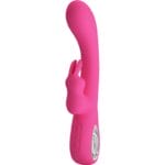 PRETTY LOVE - VIBRATEUR NOVAK RABBIT 12 VIBRATIONS ROSE – Image 3