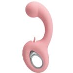 PRETTY LOVE - VIBRATEUR POINT G + STIMULATEUR DE CLITORIS ERYNNYES 10 VIBRATIONS ROSE