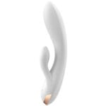 SATISFYER - APPLICATION VIBRATEUR DOUBLE FLEX BLANC – Image 2