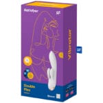 SATISFYER - APPLICATION VIBRATEUR DOUBLE FLEX BLANC – Image 4