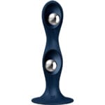 SATISFYER - DILDO EN SILICONE DOUBLE BALL-R BLEU – Image 2