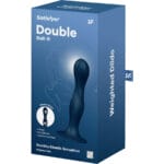 SATISFYER - DILDO EN SILICONE DOUBLE BALL-R BLEU – Image 4