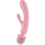 SATISFYER - MASSEUR VIBRATEUR LAPIN TRIPLE LOVER ROSE – Image 3