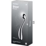 SATISFYER - STAR FORCE 4 GODEMICHET DOUBLE EN ACIER INOXYDABLE – Image 5
