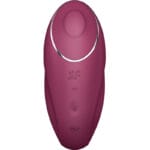 SATISFYER - TAP & CLIMAX 1 VIBRATEUR LAY-ON ROUGE