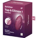 SATISFYER - TAP & CLIMAX 1 VIBRATEUR LAY-ON ROUGE – Image 6