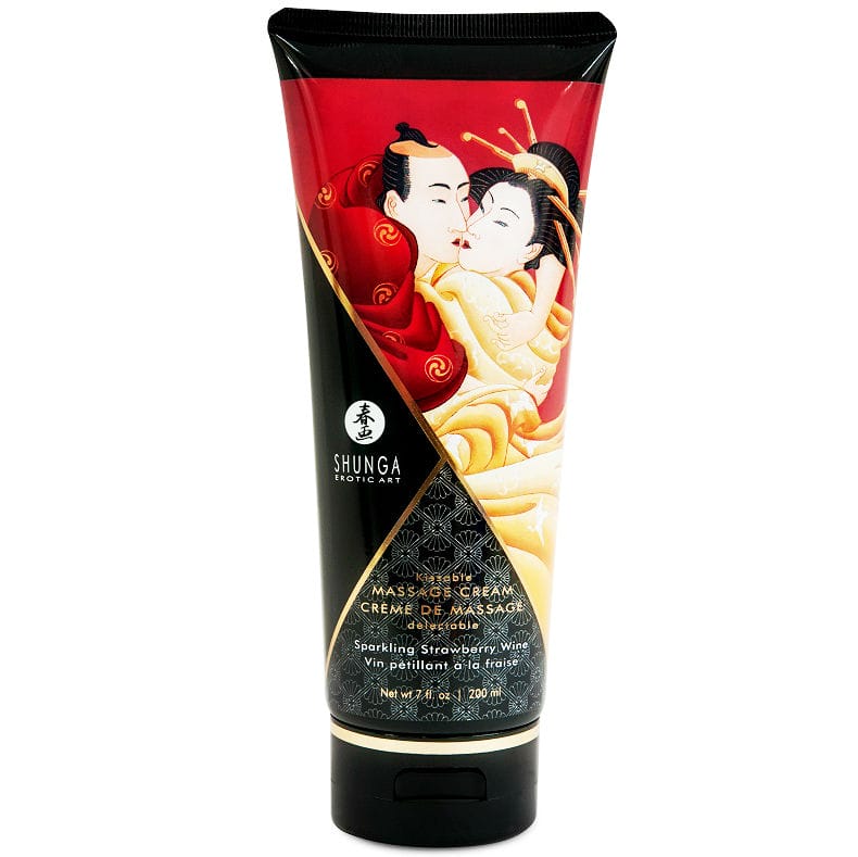SHUNGA - CRÈME DE MASSAGE FRAISE ET CAVA 200 ML SHUNGA - CRÈME DE MASSAGE FRAISE ET CAVA 200 ML – Image 1